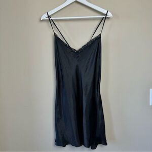 La Senza Black Lace Trim Slip